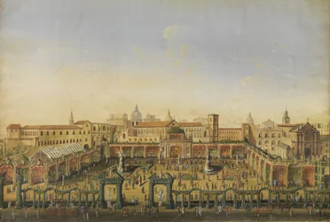 Kunstmesse in einer italienischen Stadt